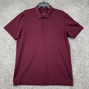 Maide Polo Shirt Men's Medium Maroon Red Bonobos Performance Stretch Golf M-Flex